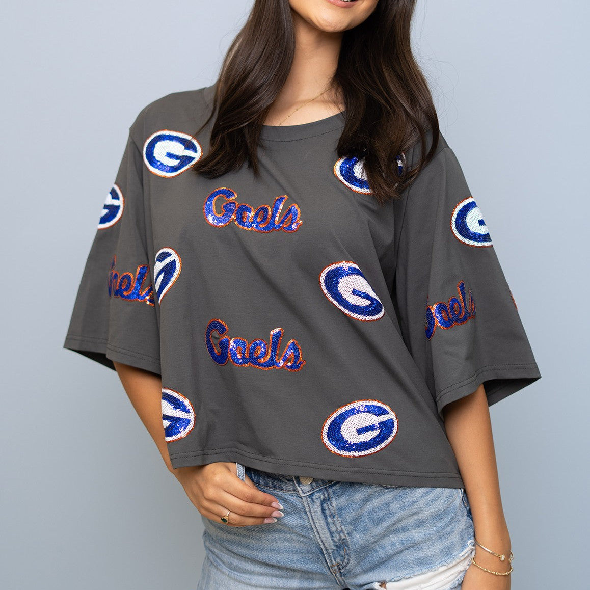 Womens Sequin Design Tee