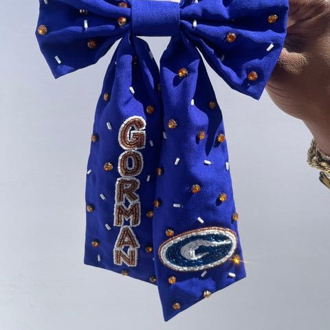 Gorman Beaded Jeweled Hair Bow