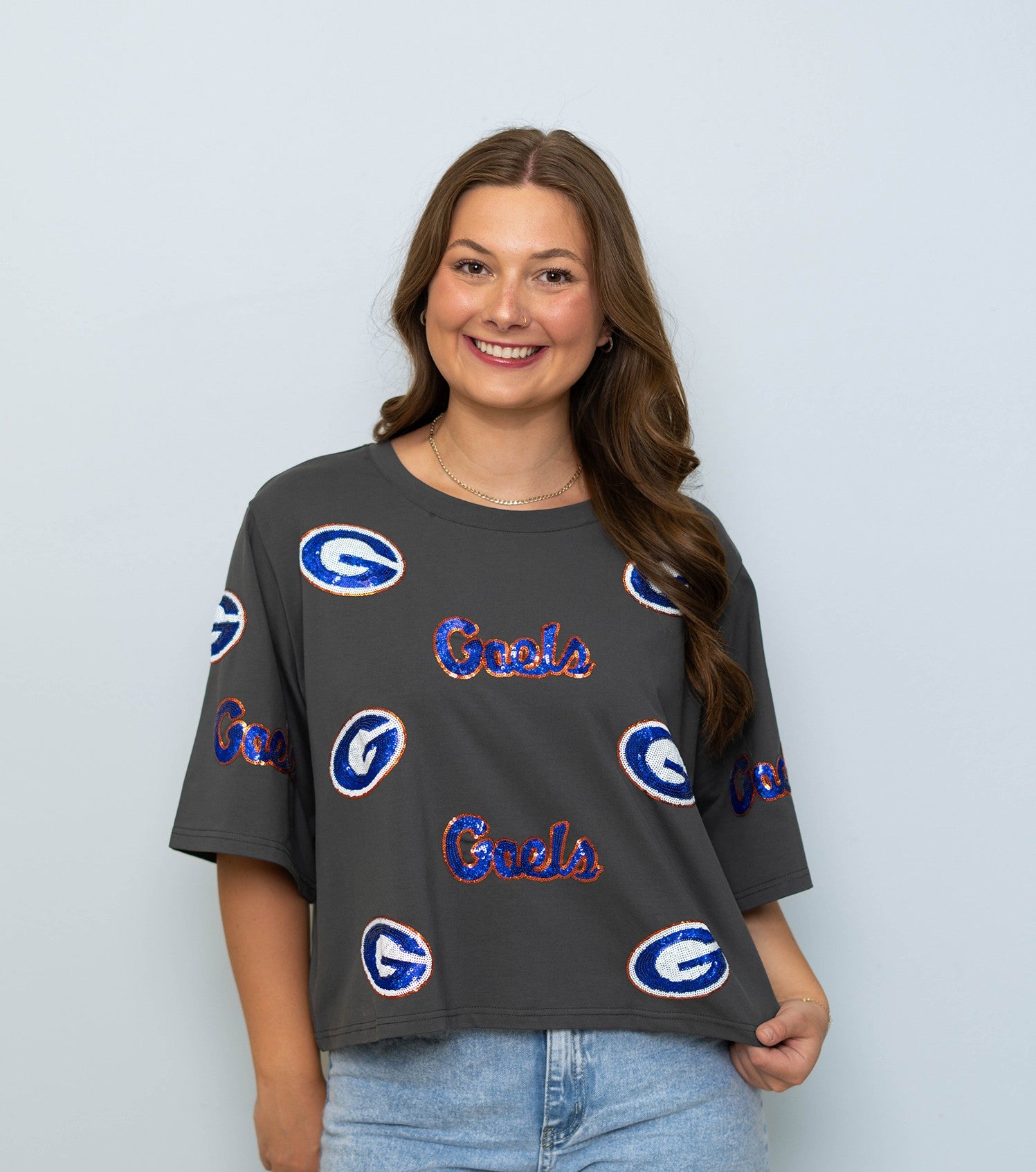 Womens Sequin Design Tee