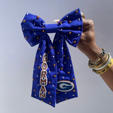 Gorman Beaded Jeweled Hair Bow