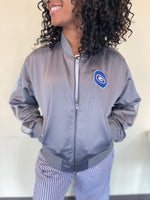 Womens Glitter Bomber