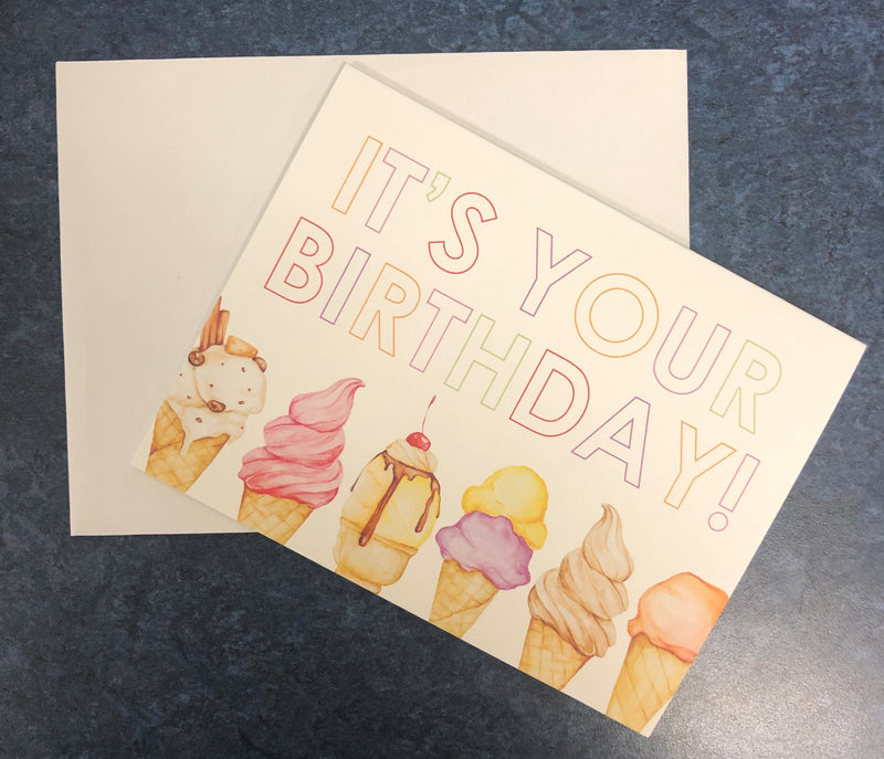 Who Loves Ice Cream Birthday Card